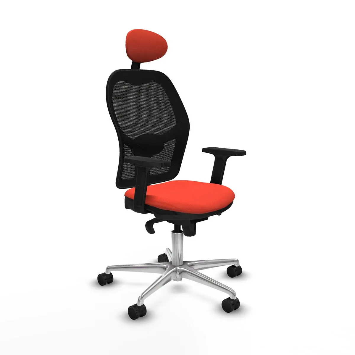 SILLA DE OFICINA CON CABECERO JORQUERA PIQUERAS Y CRESPO 2D086N1 NARANJA OSCURO