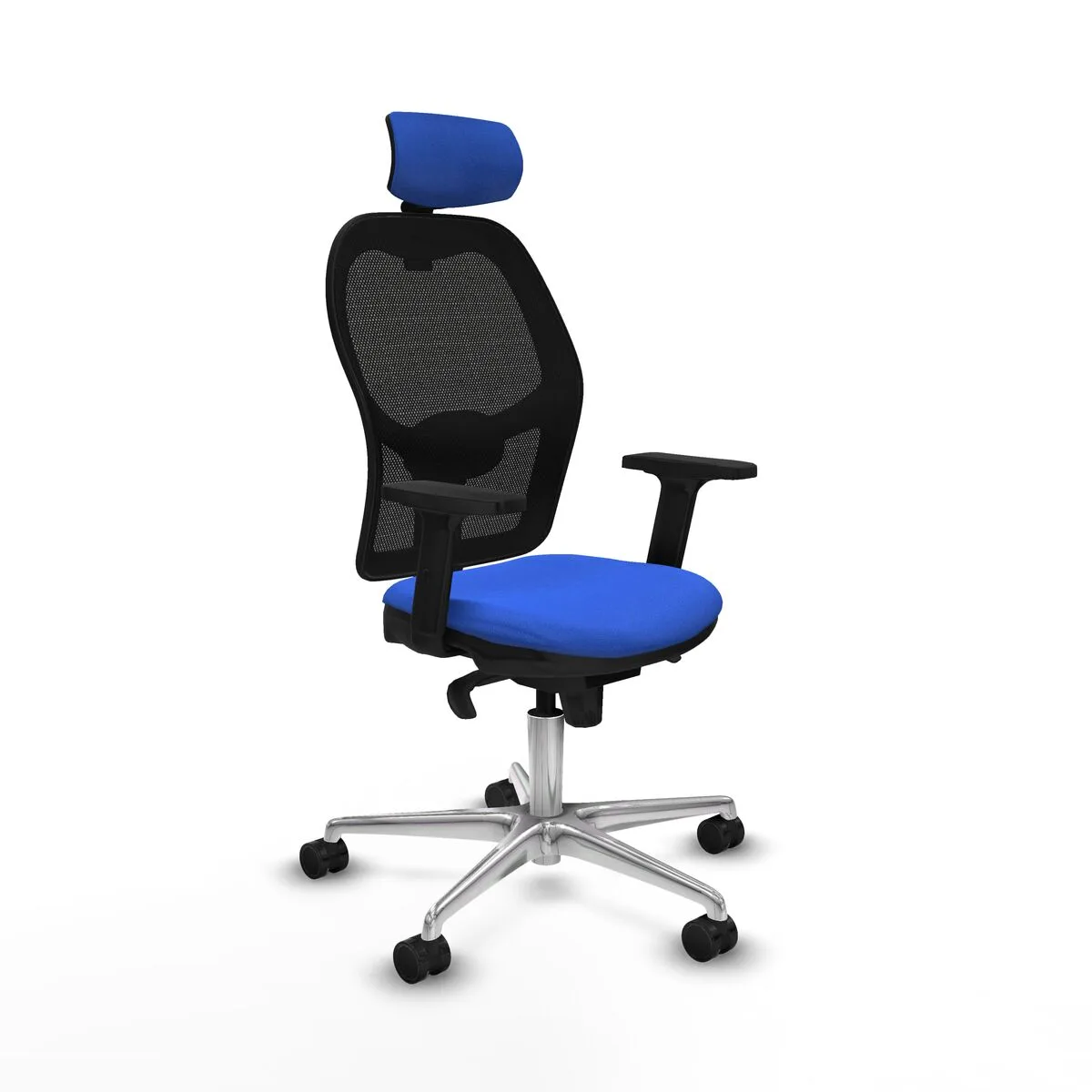 SILLA DE OFICINA CON CABECERO JORQUERA PIQUERAS Y CRESPO 2D086N2 AZUL