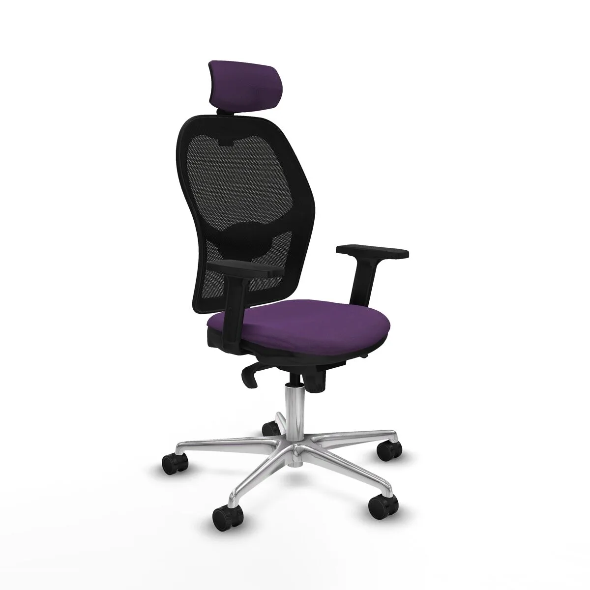 SILLA DE OFICINA CON CABECERO JORQUERA PIQUERAS Y CRESPO 2D086N2 MORADO