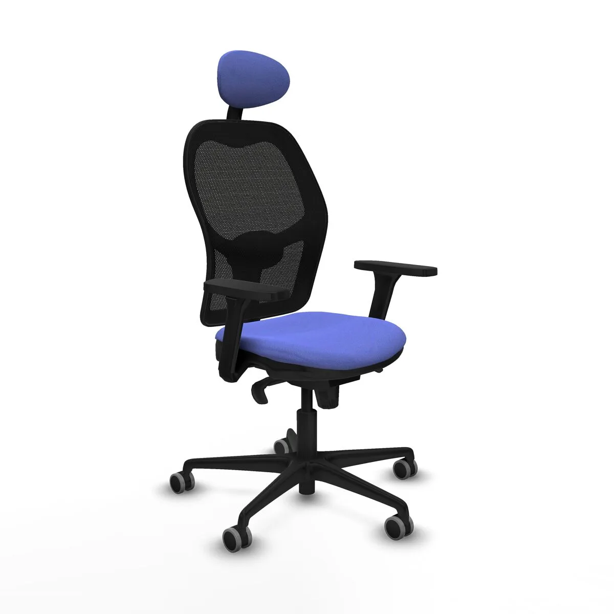 SILLA DE OFICINA CON CABECERO JORQUERA PIQUERAS Y CRESPO 3D036G1 AZUL CLARO