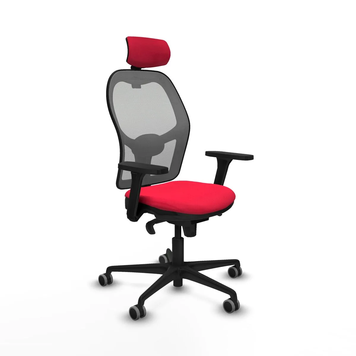 SILLA DE OFICINA CON CABECERO JORQUERA PIQUERAS Y CRESPO 3D036G2 ROJO
