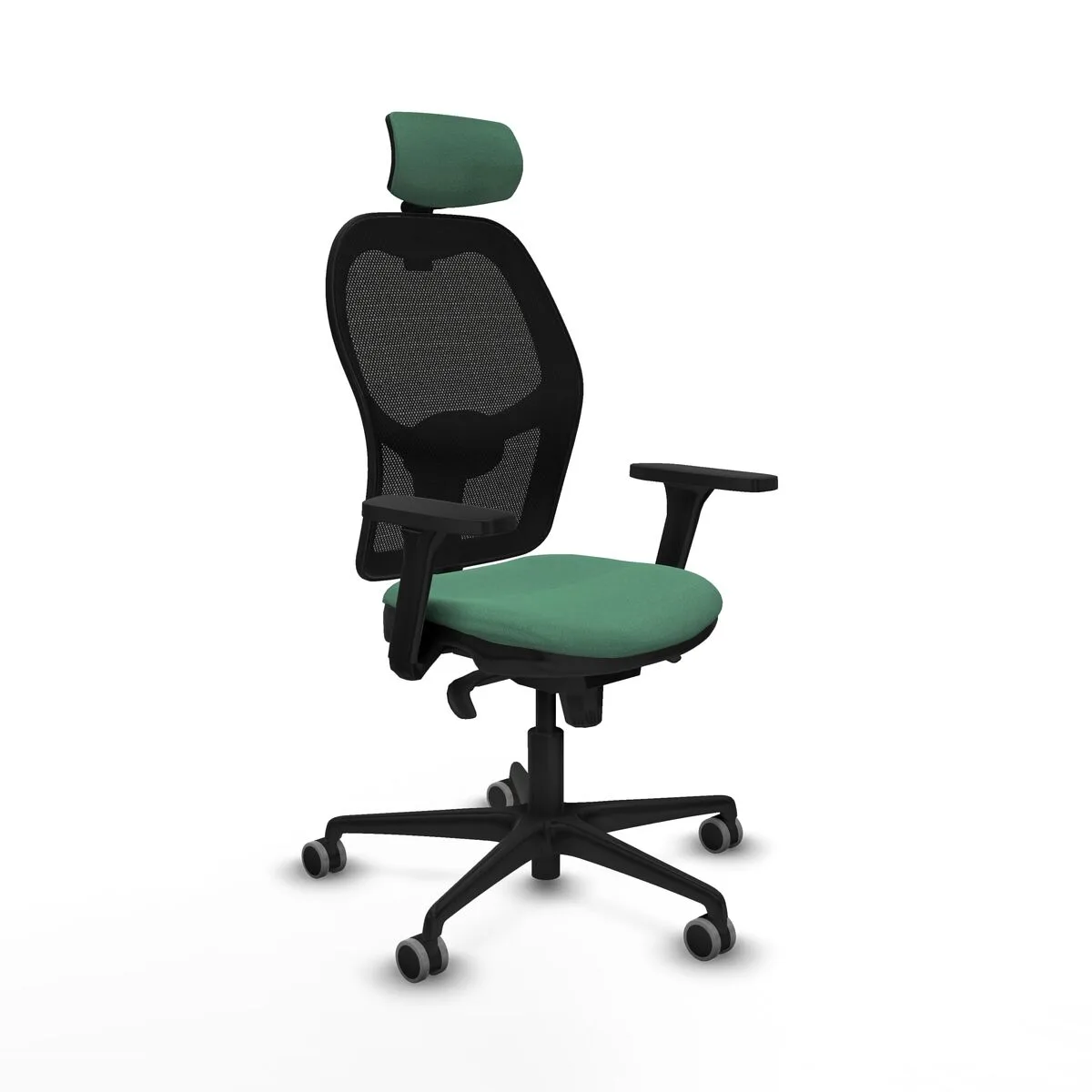 SILLA DE OFICINA CON CABECERO JORQUERA PIQUERAS Y CRESPO 3D036G2 VERDE ESMERALDA