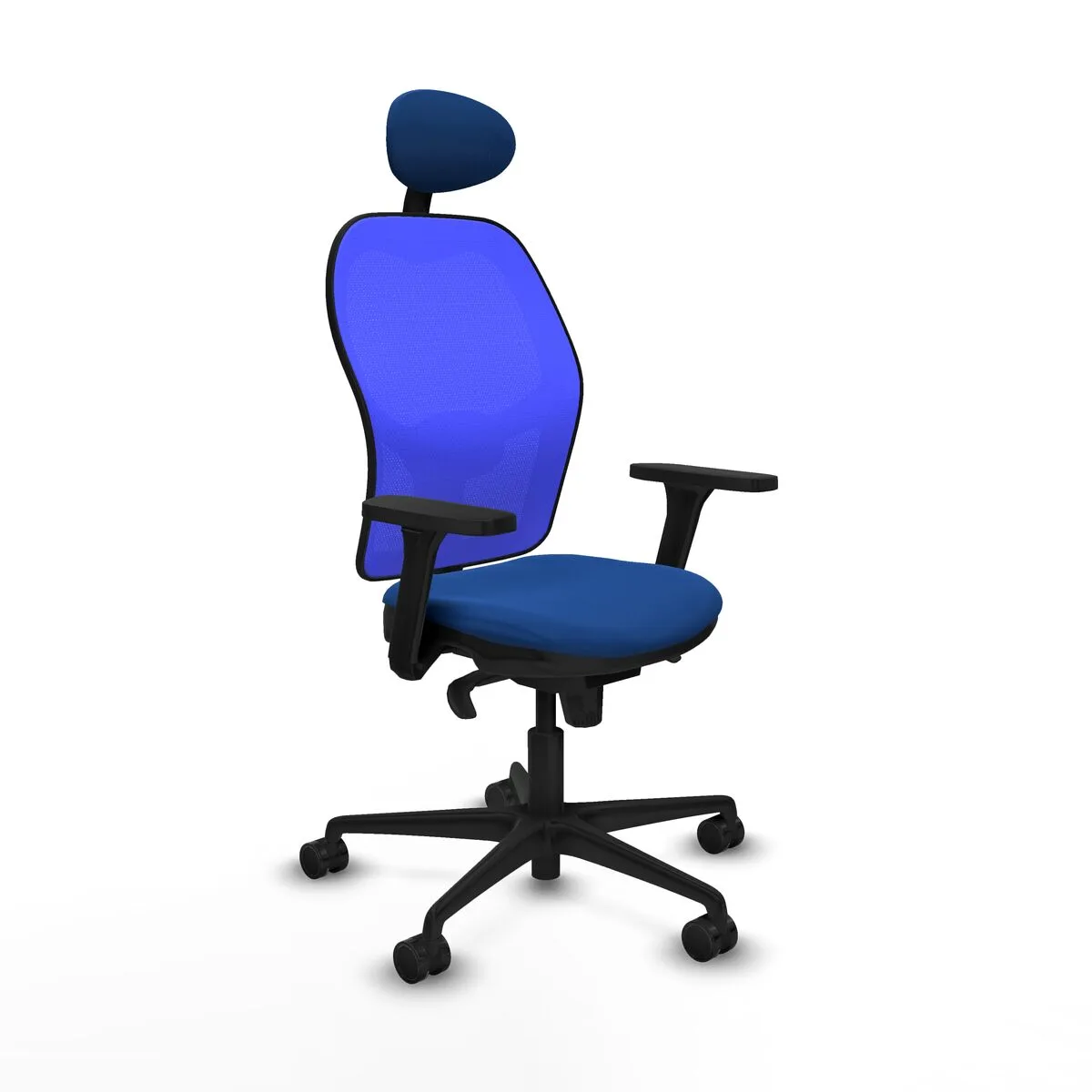 SILLA DE OFICINA CON CABECERO JORQUERA PIQUERAS Y CRESPO 3D036N1 AZUL