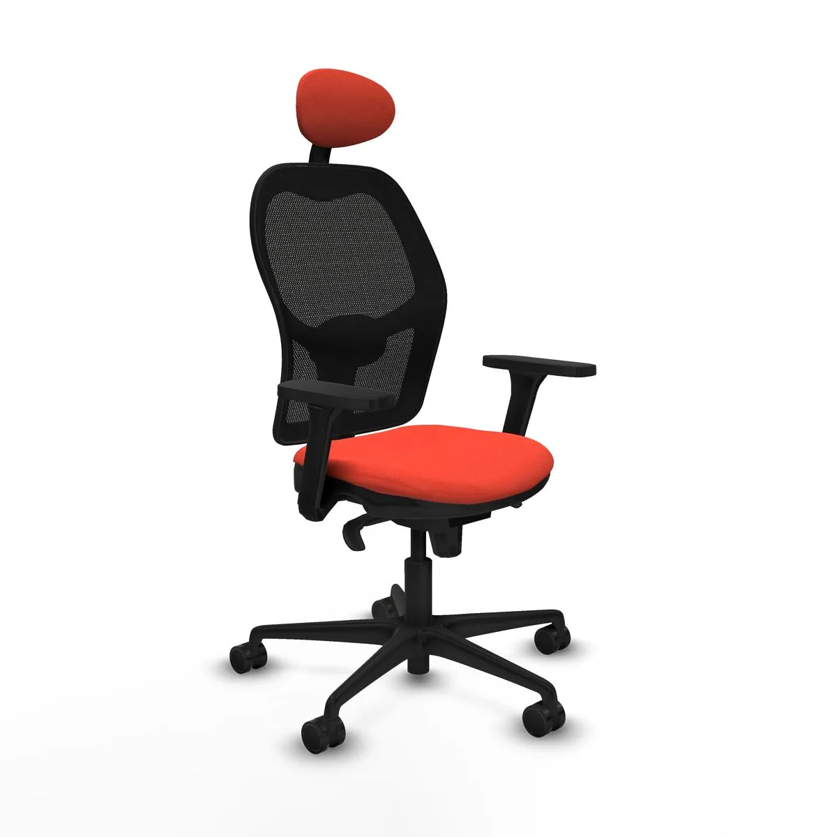 SILLA DE OFICINA CON CABECERO JORQUERA PIQUERAS Y CRESPO 3D036N1 NARANJA OSCURO