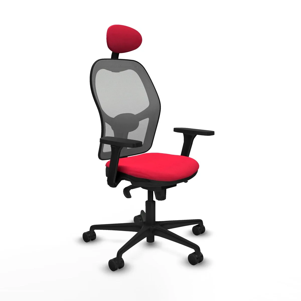 SILLA DE OFICINA CON CABECERO JORQUERA PIQUERAS Y CRESPO 3D036N1 ROJO