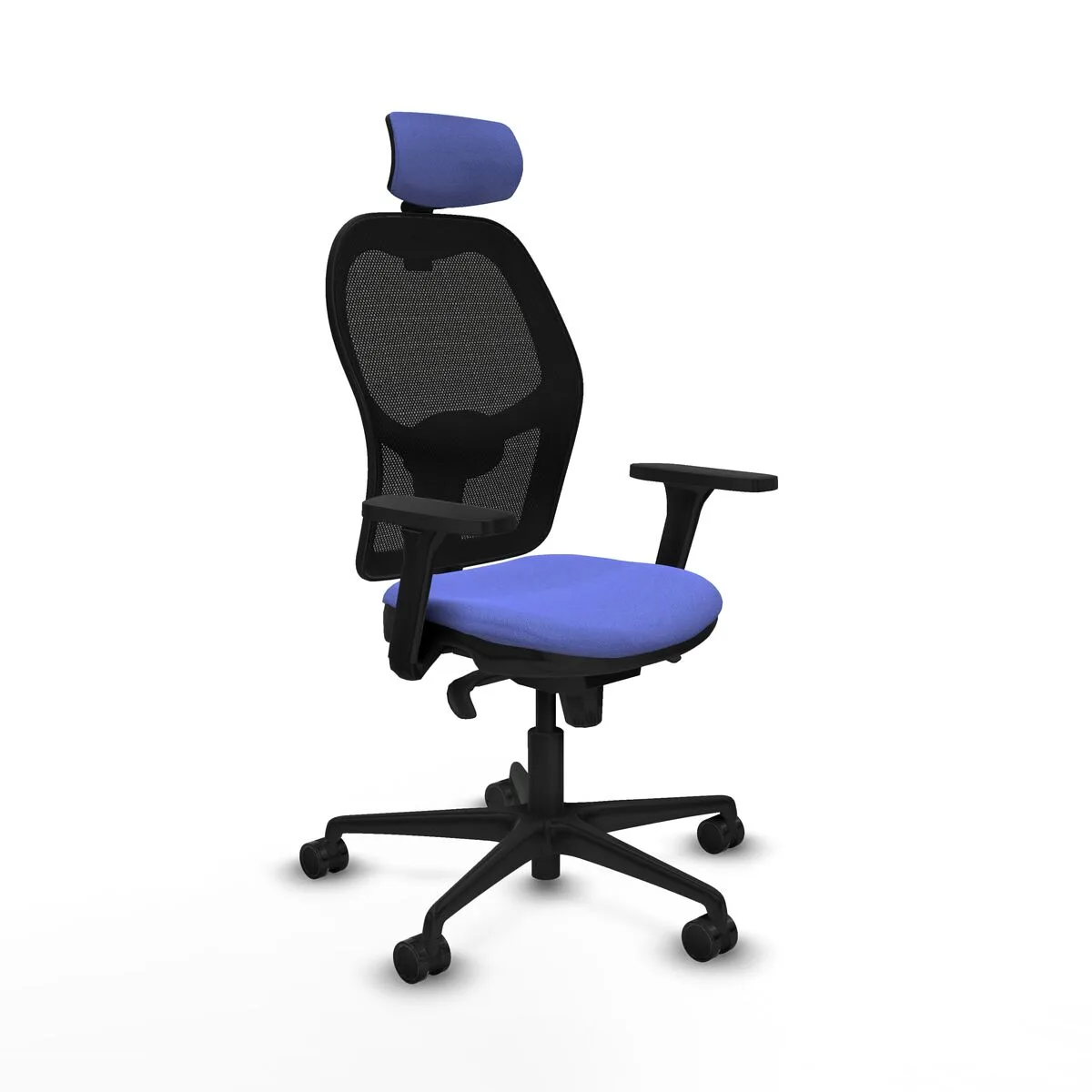 SILLA DE OFICINA CON CABECERO JORQUERA PIQUERAS Y CRESPO 3D036N2 AZUL CLARO