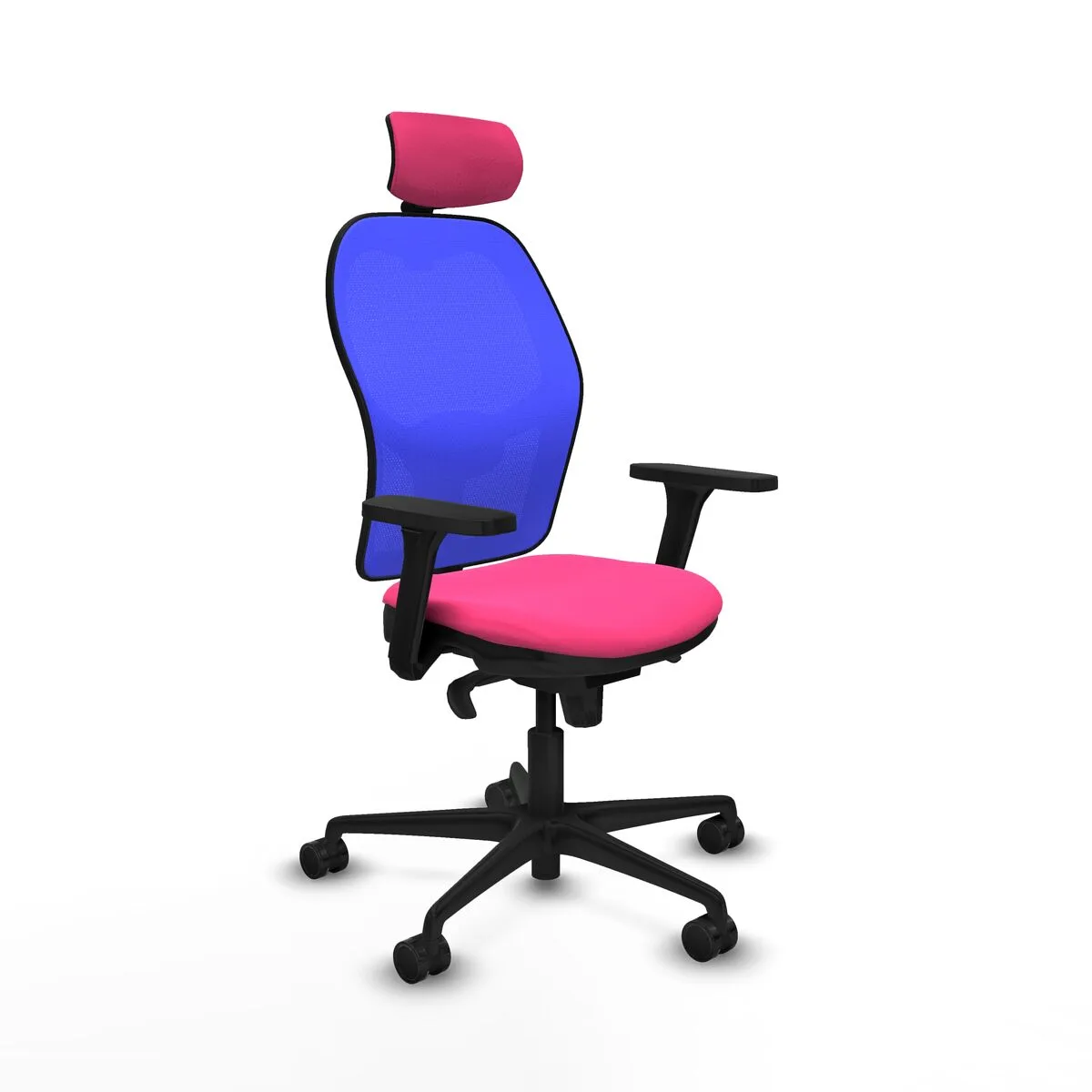 SILLA DE OFICINA CON CABECERO JORQUERA PIQUERAS Y CRESPO 3D036N2 ROSA