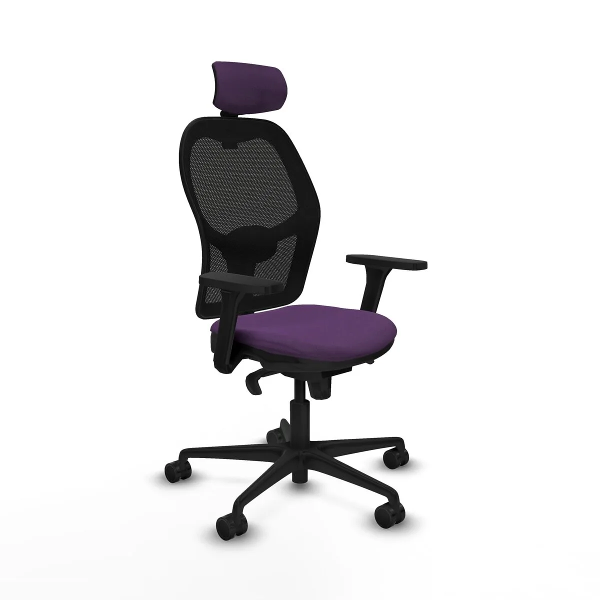SILLA DE OFICINA CON CABECERO JORQUERA PIQUERAS Y CRESPO 3D036N2 MORADO