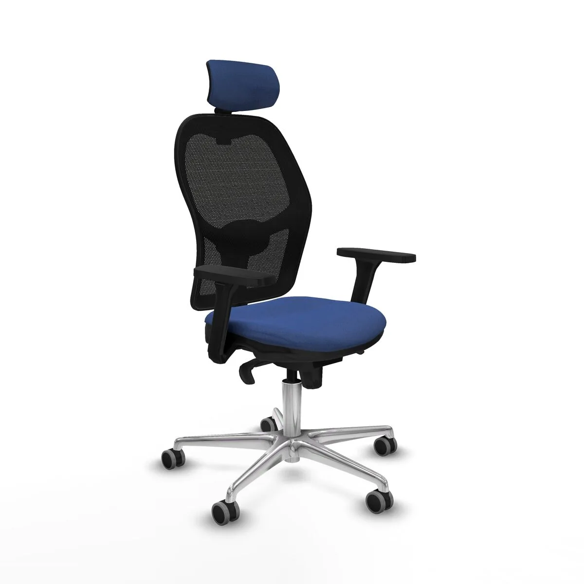 SILLA DE OFICINA CON CABECERO JORQUERA PIQUERAS Y CRESPO 3D086G2 AZUL MARINO