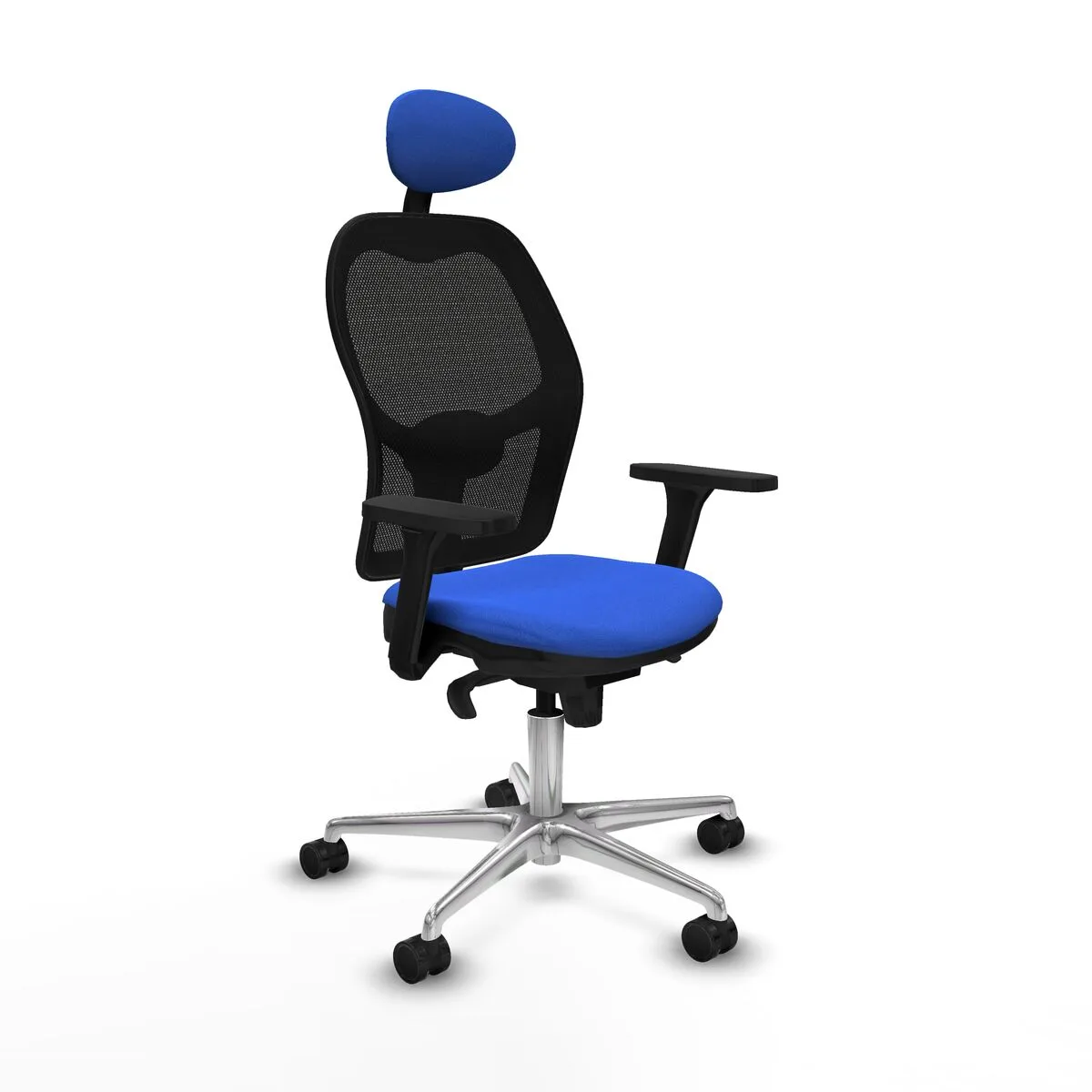 SILLA DE OFICINA CON CABECERO JORQUERA PIQUERAS Y CRESPO 3D086N1 AZUL