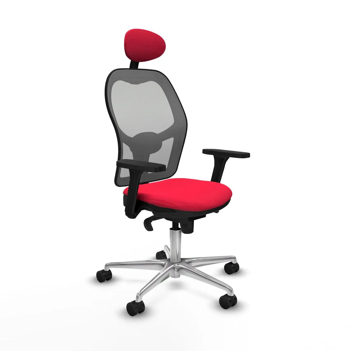 SILLA DE OFICINA CON CABECERO JORQUERA PIQUERAS Y CRESPO 3D086N1 ROJO