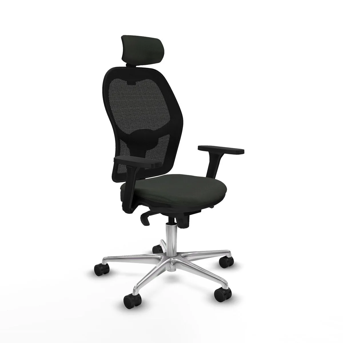 SILLA DE OFICINA CON CABECERO JORQUERA PIQUERAS Y CRESPO 3D086N2 NEGRO