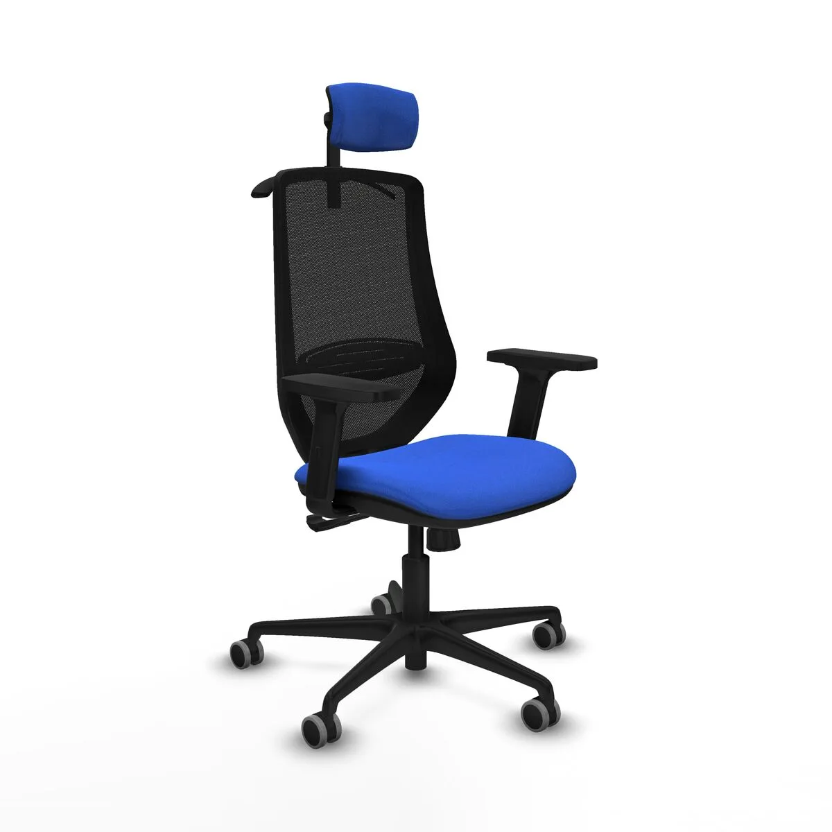 SILLA DE OFICINA CON CABECERO MARDOS PIQUERAS Y CRESPO D036G2H AZUL