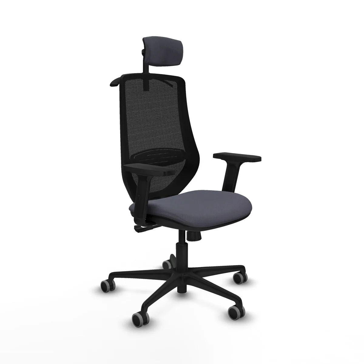 SILLA DE OFICINA CON CABECERO MARDOS PIQUERAS Y CRESPO D036G2H GRIS OSCURO