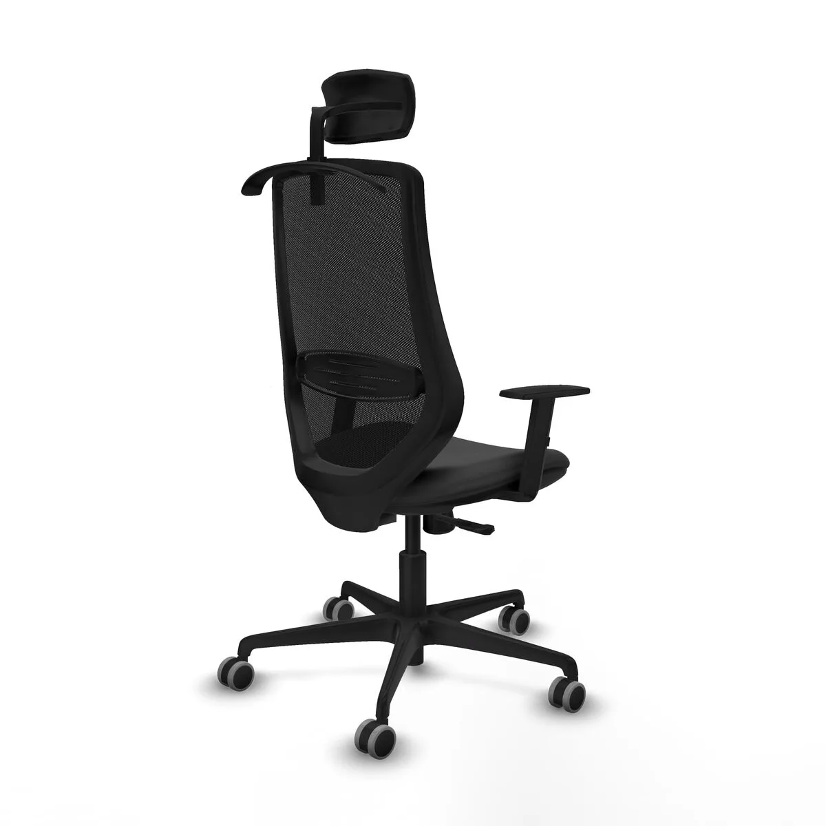 SILLA DE OFICINA CON CABECERO MARDOS PIQUERAS Y CRESPO D036G2H GRIS OSCURO