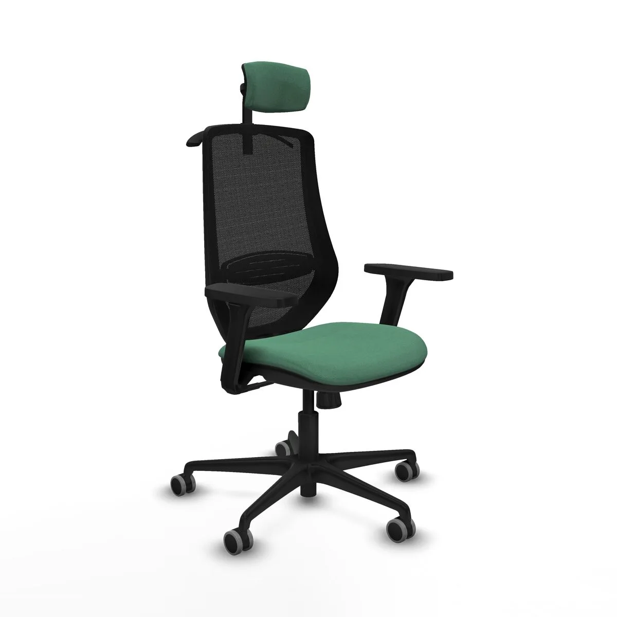 SILLA DE OFICINA CON CABECERO MARDOS PIQUERAS Y CRESPO D036G2H VERDE ESMERALDA