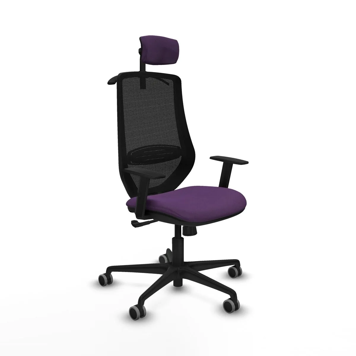 SILLA DE OFICINA CON CABECERO MARDOS PIQUERAS Y CRESPO D036G2H MORADO