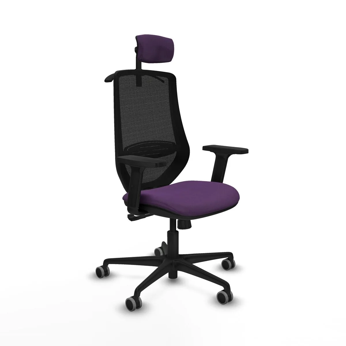 SILLA DE OFICINA CON CABECERO MARDOS PIQUERAS Y CRESPO D036G2H MORADO