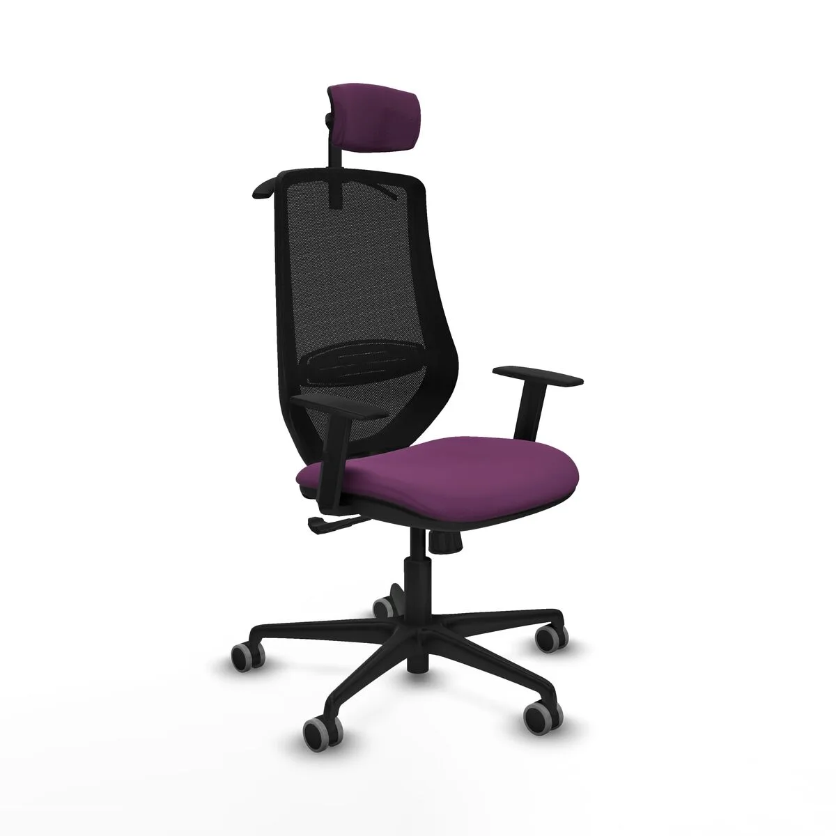 SILLA DE OFICINA CON CABECERO MARDOS PIQUERAS Y CRESPO D036G2H MORADO