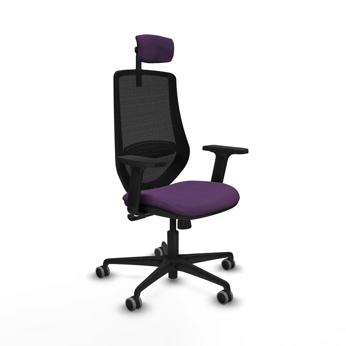 SILLA DE OFICINA CON CABECERO MARDOS PIQUERAS Y CRESPO D036G2W MORADO