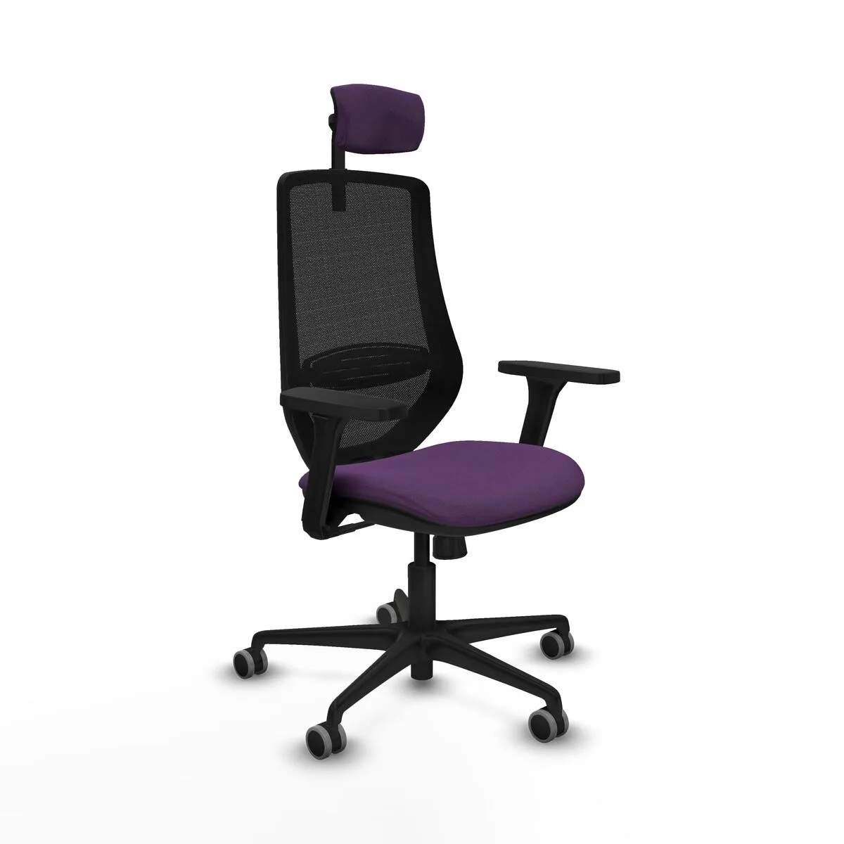 SILLA DE OFICINA CON CABECERO MARDOS PIQUERAS Y CRESPO D036G2W MORADO