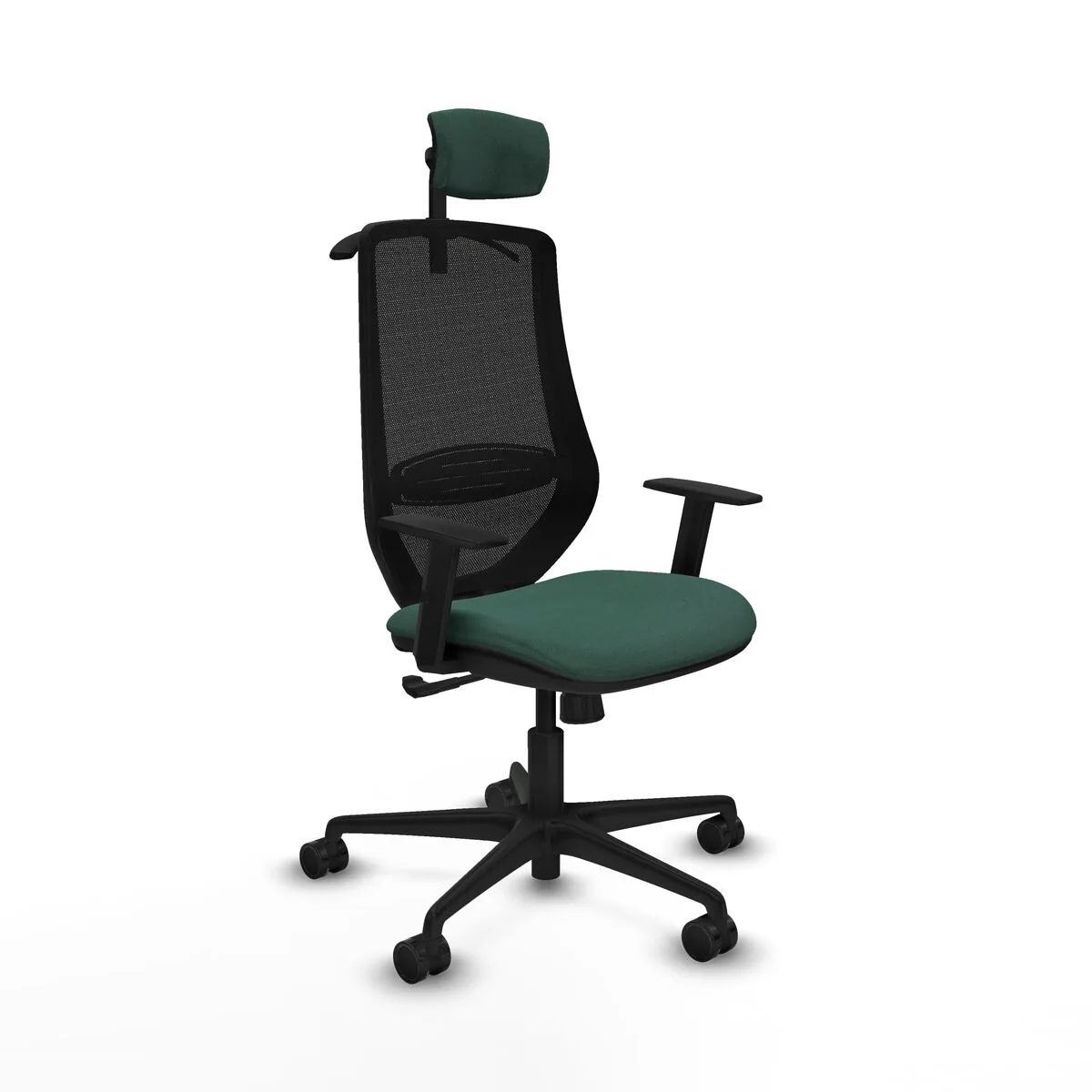 SILLA DE OFICINA CON CABECERO MARDOS PIQUERAS Y CRESPO D036N2H VERDE