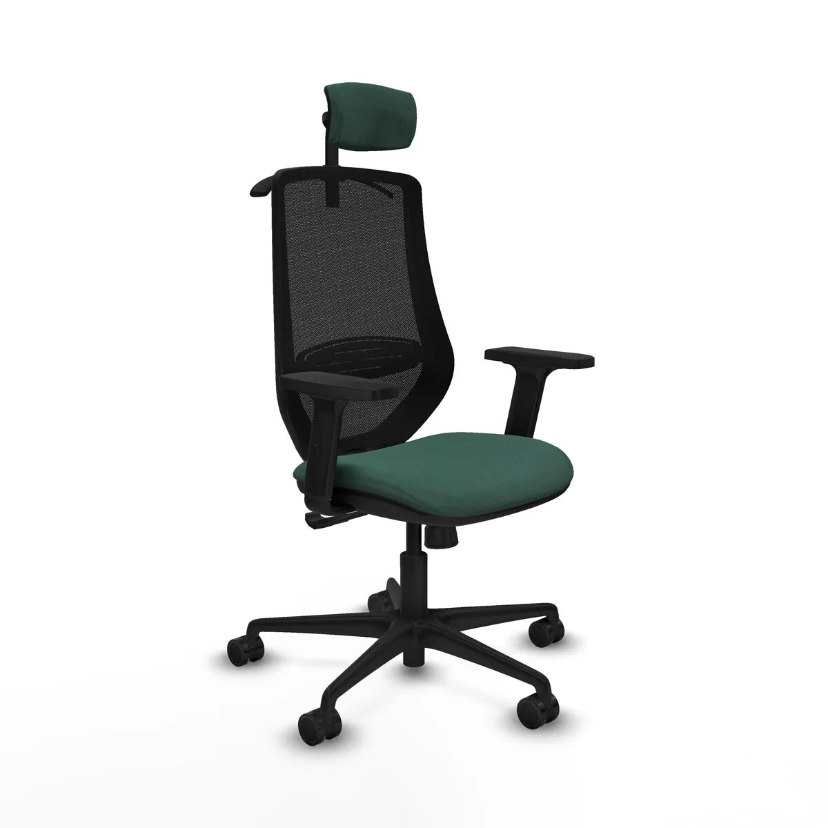 SILLA DE OFICINA CON CABECERO MARDOS PIQUERAS Y CRESPO D036N2H VERDE