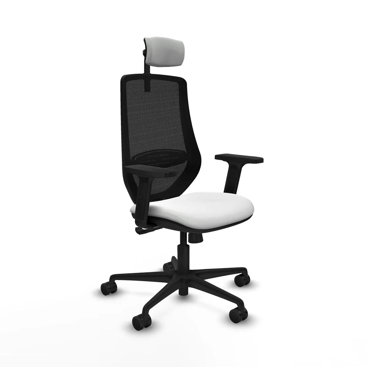 SILLA DE OFICINA CON CABECERO MARDOS PIQUERAS Y CRESPO D036N2W BLANCO