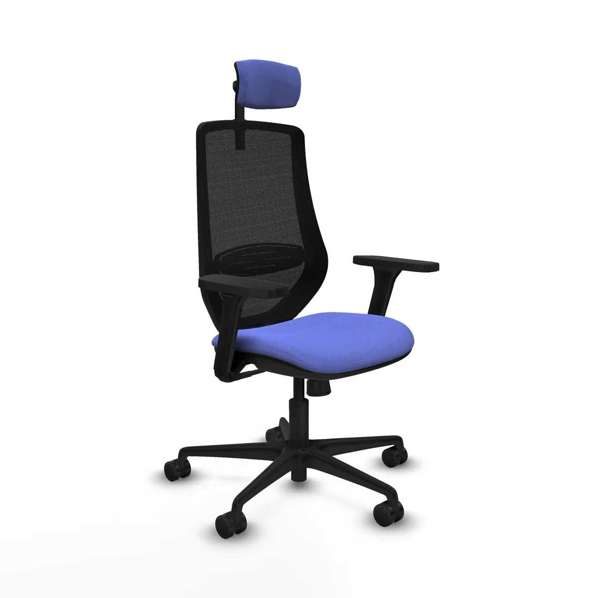 SILLA DE OFICINA CON CABECERO MARDOS PIQUERAS Y CRESPO D036N2W AZUL CLARO