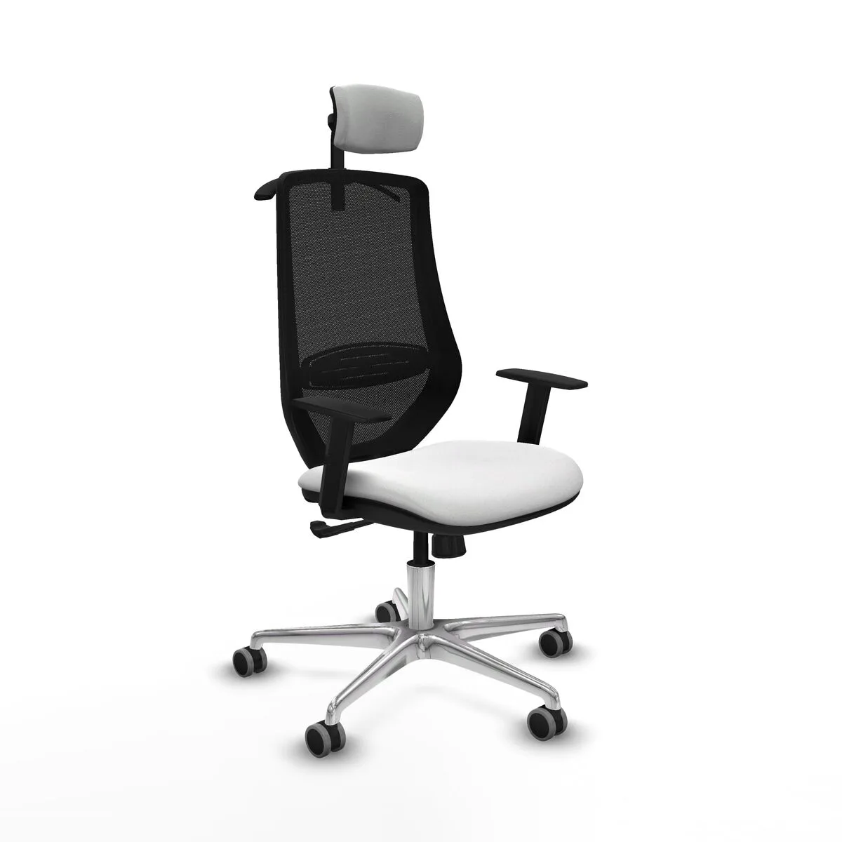 SILLA DE OFICINA CON CABECERO MARDOS PIQUERAS Y CRESPO D086G2H BLANCO
