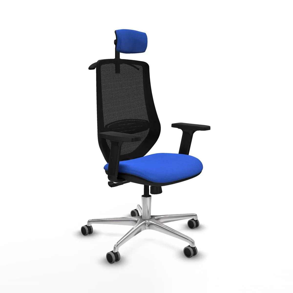 SILLA DE OFICINA CON CABECERO MARDOS PIQUERAS Y CRESPO D086G2H AZUL