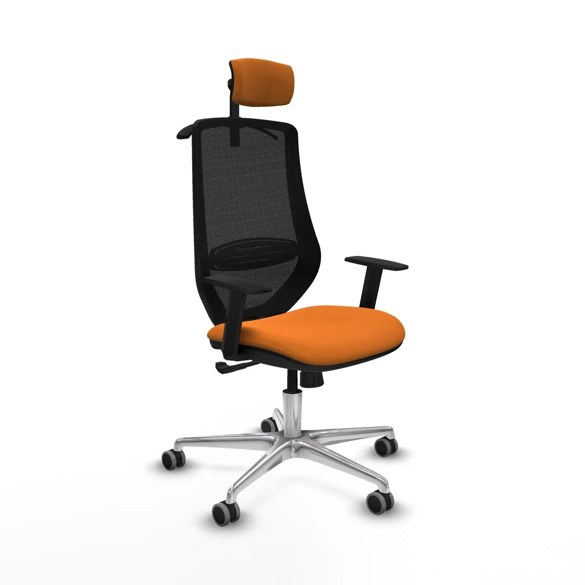 SILLA DE OFICINA CON CABECERO MARDOS PIQUERAS Y CRESPO D086G2H NARANJA