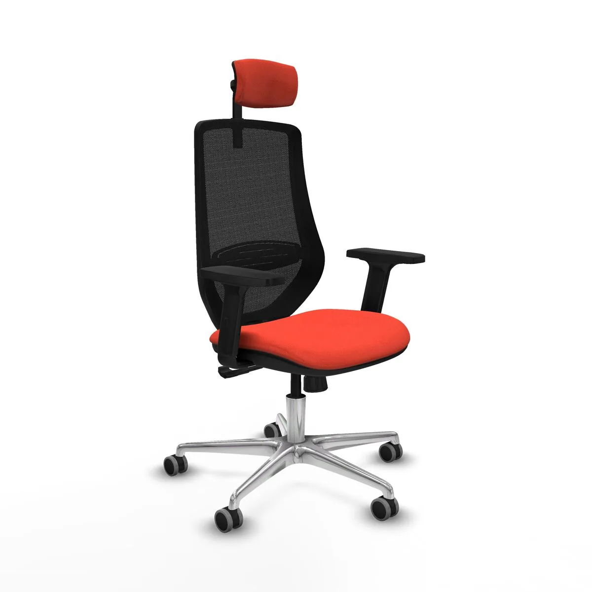 SILLA DE OFICINA CON CABECERO MARDOS PIQUERAS Y CRESPO D086G2W NARANJA OSCURO