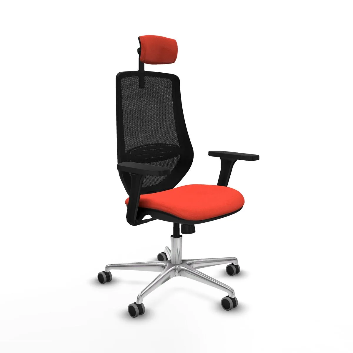 SILLA DE OFICINA CON CABECERO MARDOS PIQUERAS Y CRESPO D086G2W NARANJA OSCURO