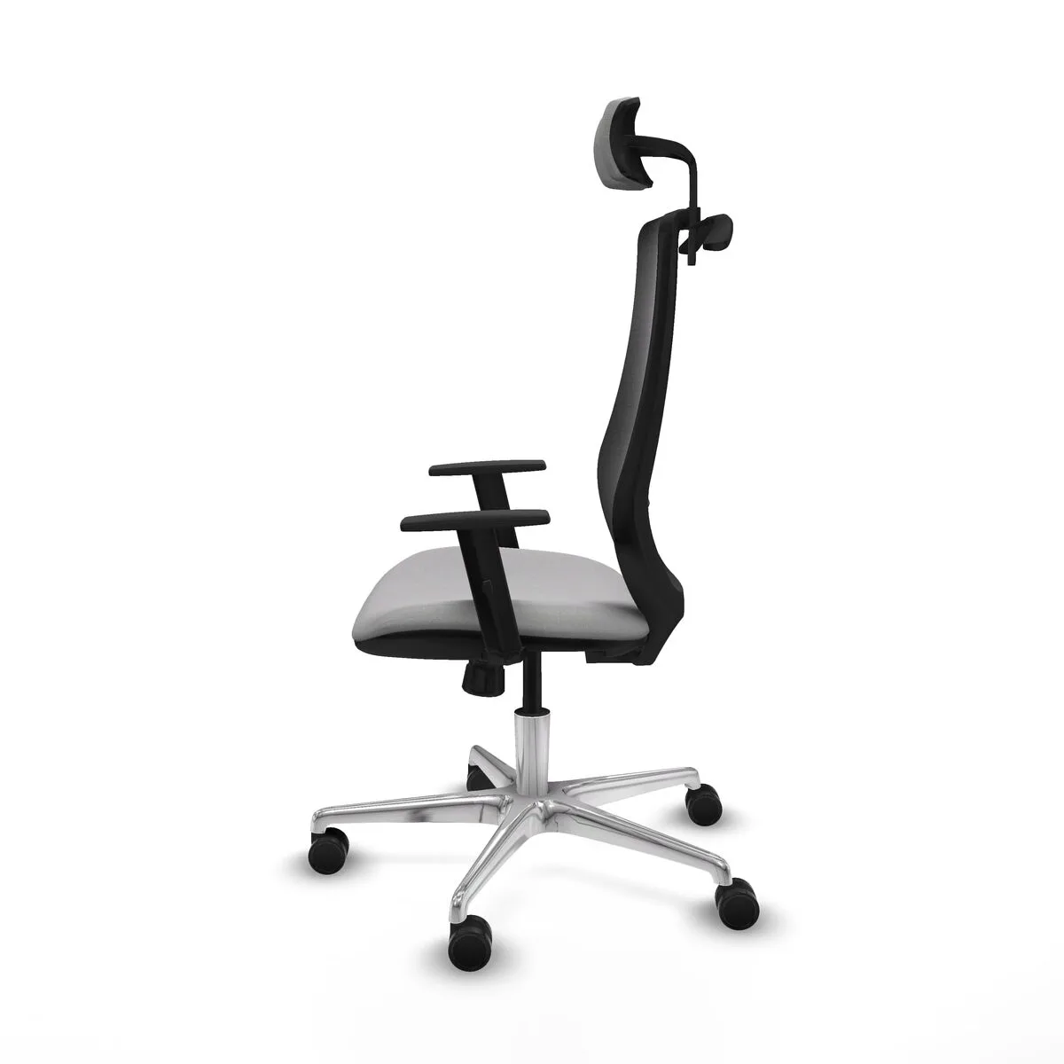 SILLA DE OFICINA CON CABECERO MARDOS PIQUERAS Y CRESPO D086N2H GRIS CLARO