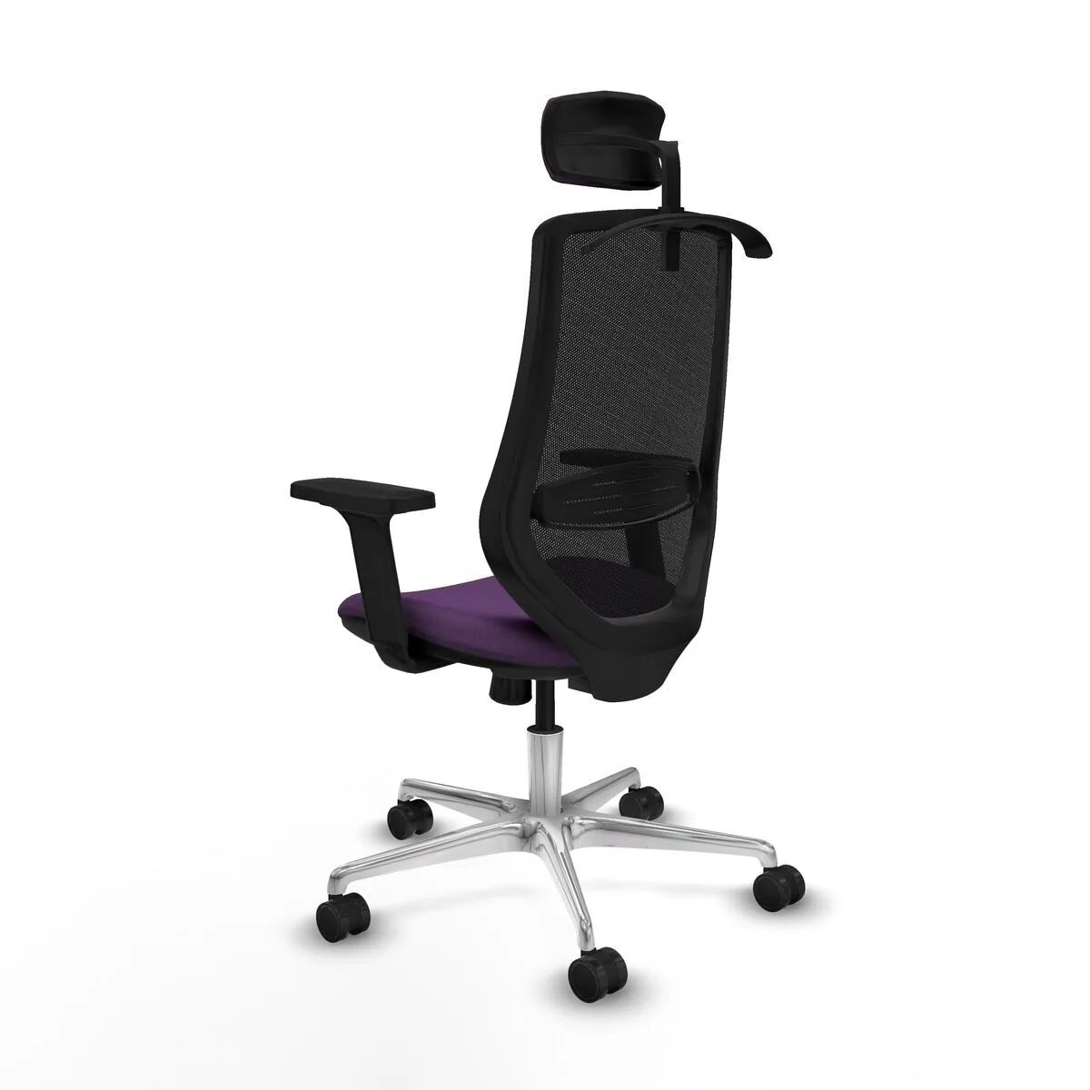 SILLA DE OFICINA CON CABECERO MARDOS PIQUERAS Y CRESPO D086N2H MORADO
