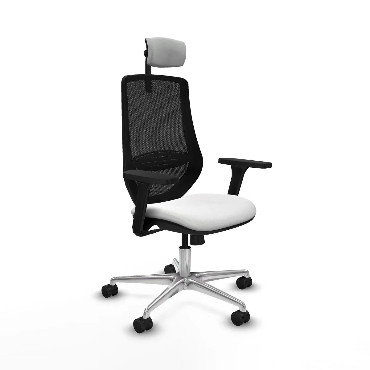 SILLA DE OFICINA CON CABECERO MARDOS PIQUERAS Y CRESPO D086N2W BLANCO