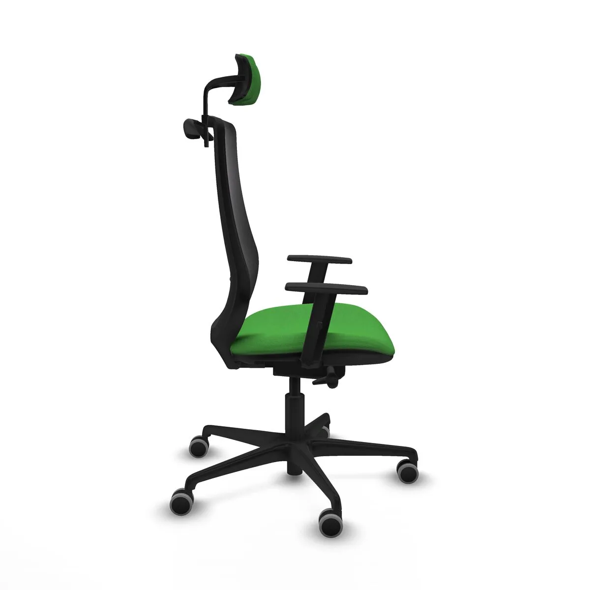 SILLA DE OFICINA CON CABECERO MARDOS TRASLACK BALI PIQUERAS Y CRESPO D036G2H VERDE