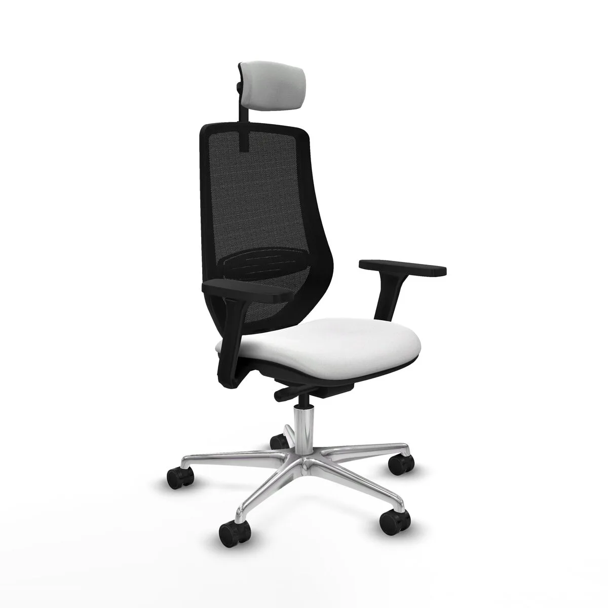 SILLA DE OFICINA CON CABECERO MARDOS TRASLACK BALI PIQUERAS Y CRESPO D086N2W BLANCO