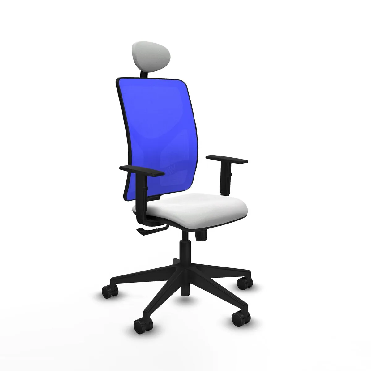 SILLA DE OFICINA CON CABECERO MOTILLA PIQUERAS Y CRESPO 1D066N1 BLANCO