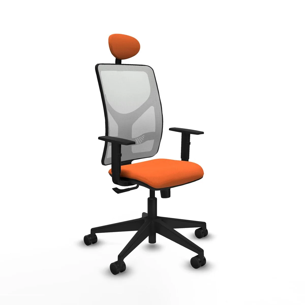 SILLA DE OFICINA CON CABECERO MOTILLA PIQUERAS Y CRESPO 1D066N1 NARANJA
