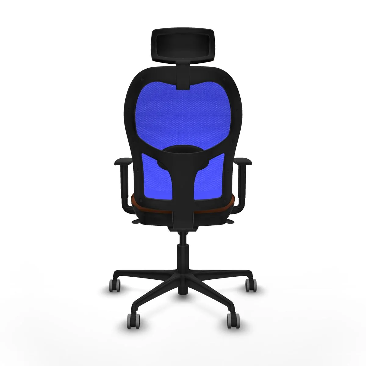 SILLA DE OFICINA CON CABECERO PIQUERAS Y CRESPO 1D036G2 AZUL MARRÓN