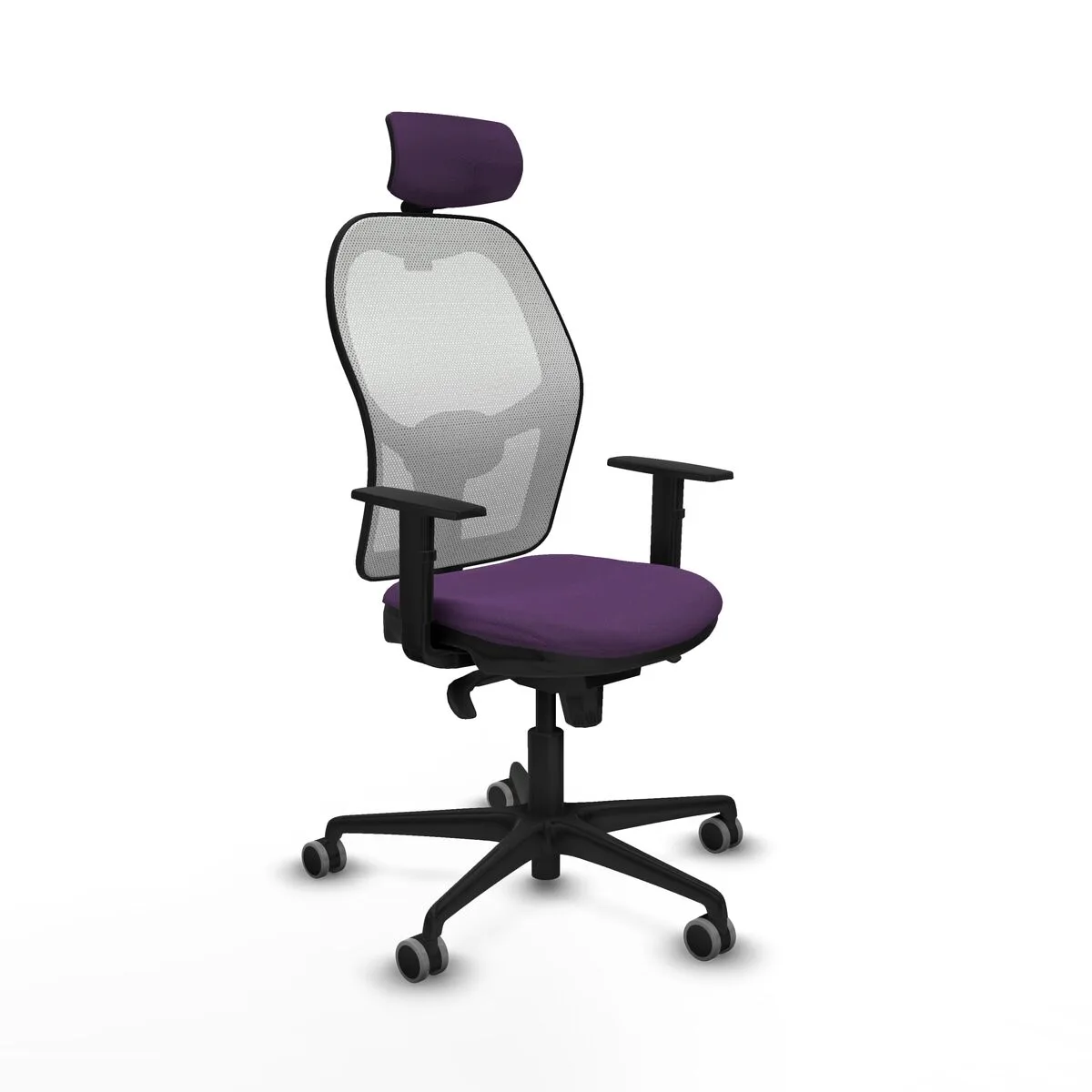 SILLA DE OFICINA CON CABECERO PIQUERAS Y CRESPO 1D036G2 MORADO
