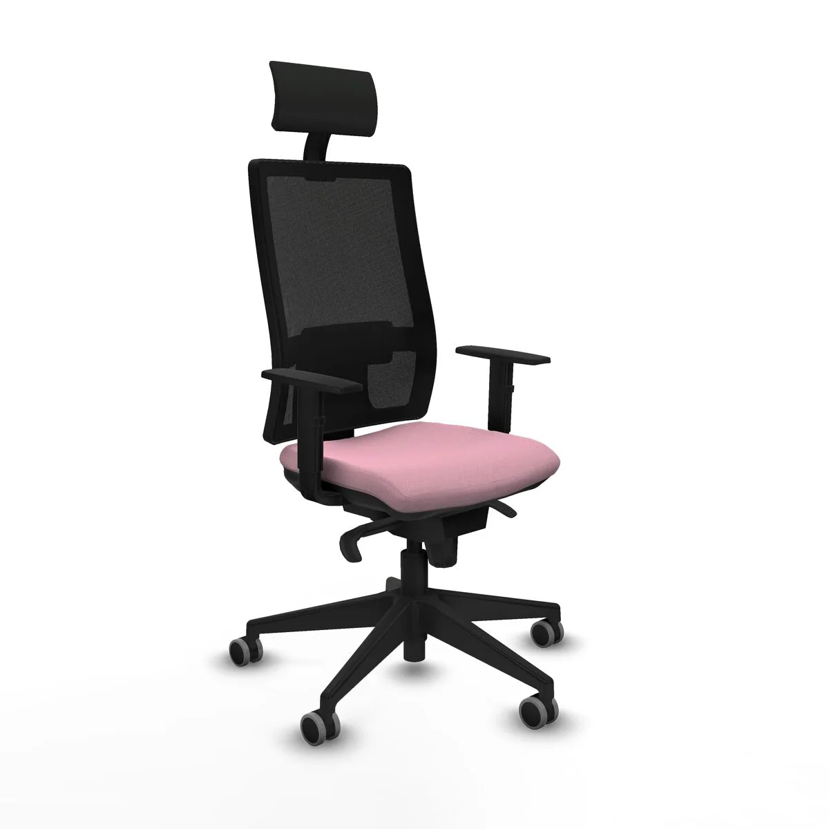 SILLA DE OFICINA CON CABECERO PIQUERAS Y CRESPO 1D066G1 ROSA