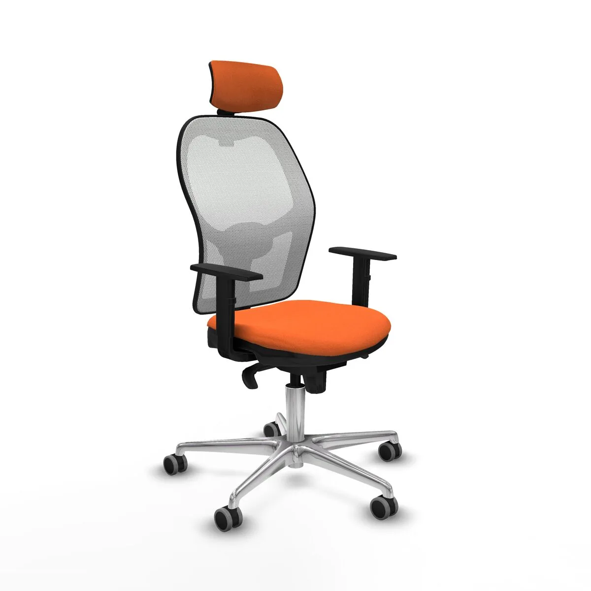 SILLA DE OFICINA CON CABECERO PIQUERAS Y CRESPO 1D086G2 NARANJA