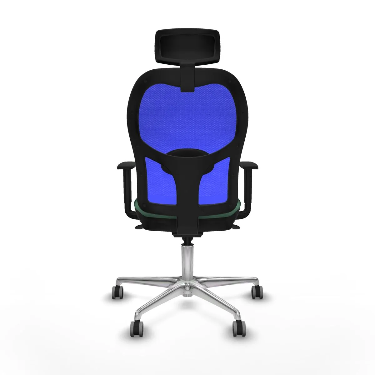 SILLA DE OFICINA CON CABECERO PIQUERAS Y CRESPO 1D086G2 VERDE ESMERALDA