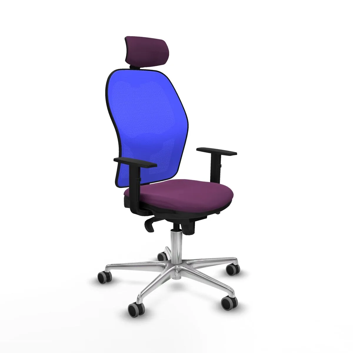 SILLA DE OFICINA CON CABECERO PIQUERAS Y CRESPO 1D086G2 MORADO