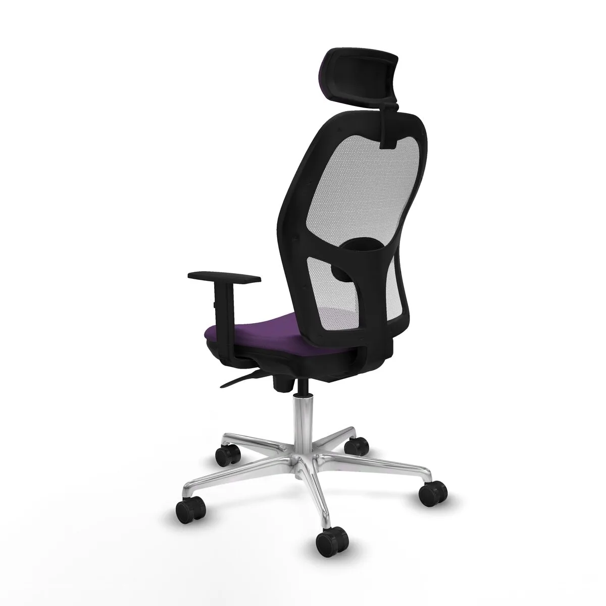 SILLA DE OFICINA CON CABECERO PIQUERAS Y CRESPO 1D086N2 MORADO