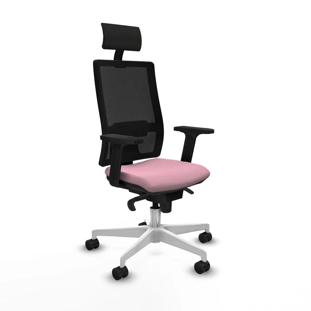 SILLA DE OFICINA CON CABECERO PIQUERAS Y CRESPO 2D026N1 ROSA