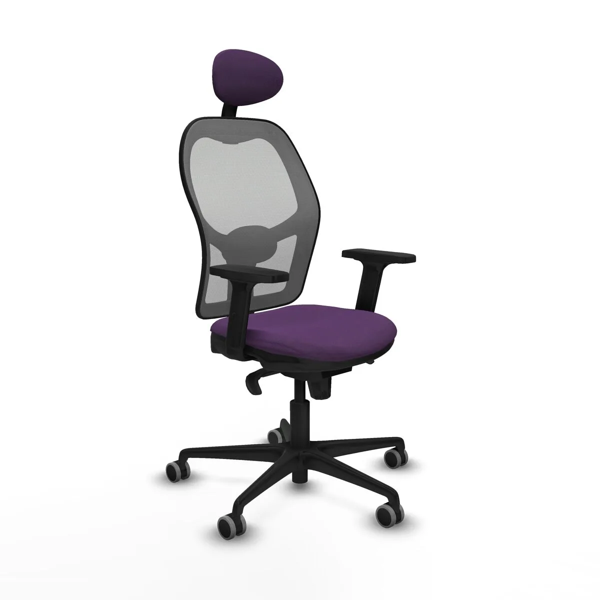 SILLA DE OFICINA CON CABECERO PIQUERAS Y CRESPO 2D036G1 MORADO